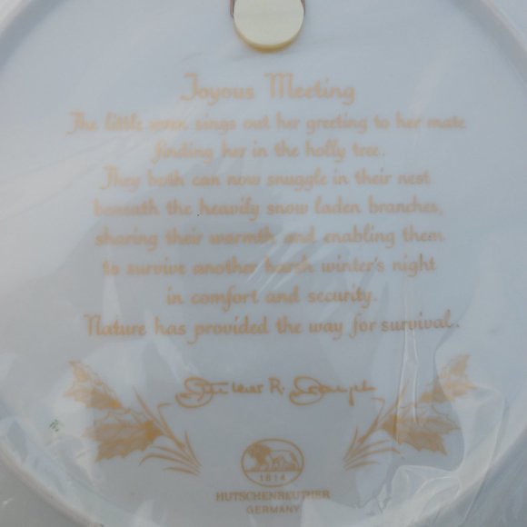Hutschenreuther 1976 Joyous Meeting Plate - Picture 2 of 3